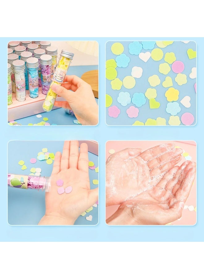 🧼صابون ورق معطرة على شكل ورد صغيرة الحجم، تذوب مع المياه وتقوم بالتنظيف 🌸 عبوة من 6 - Image 5